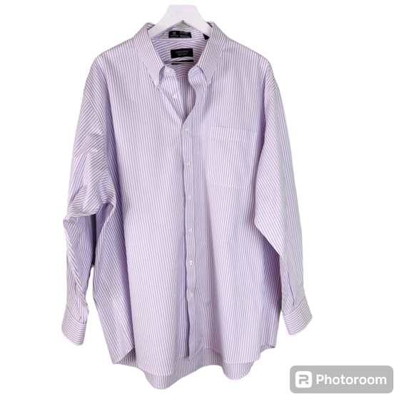 Nordstrom Men's Striped button down collar Dress Shirt, - Picture 1 of 8